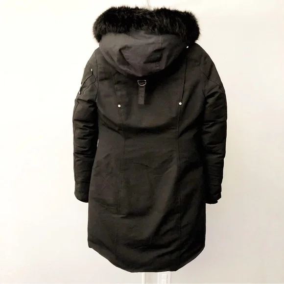 Moose Knuckles Original Stirling Parka Black Down Winter Coat Outerwear Jacket. - Picture 6 of 15